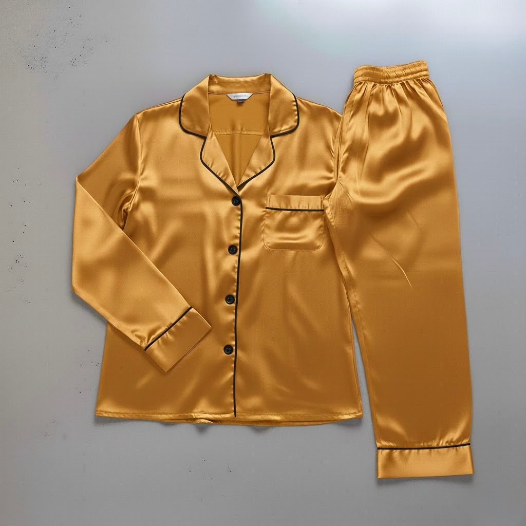 Button Down Silk - Gold