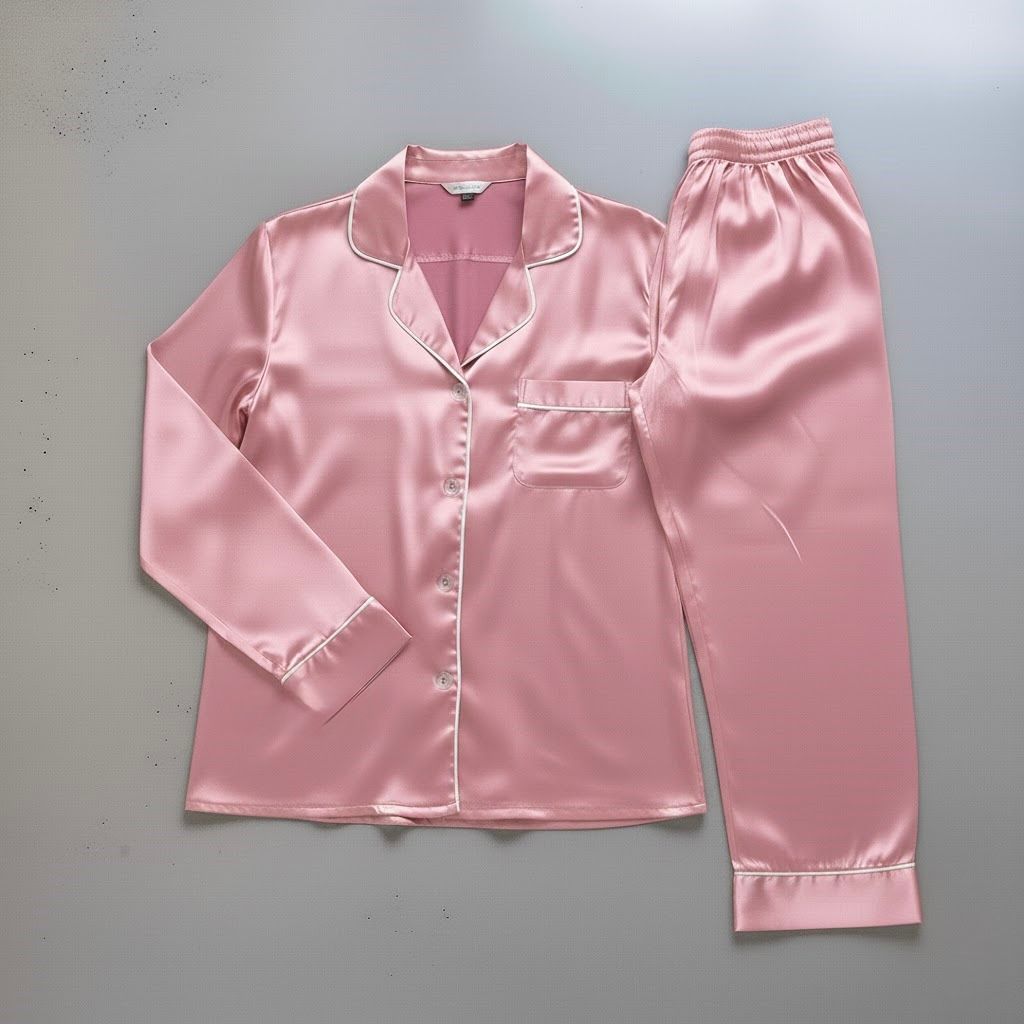Button Down Silk - Pink
