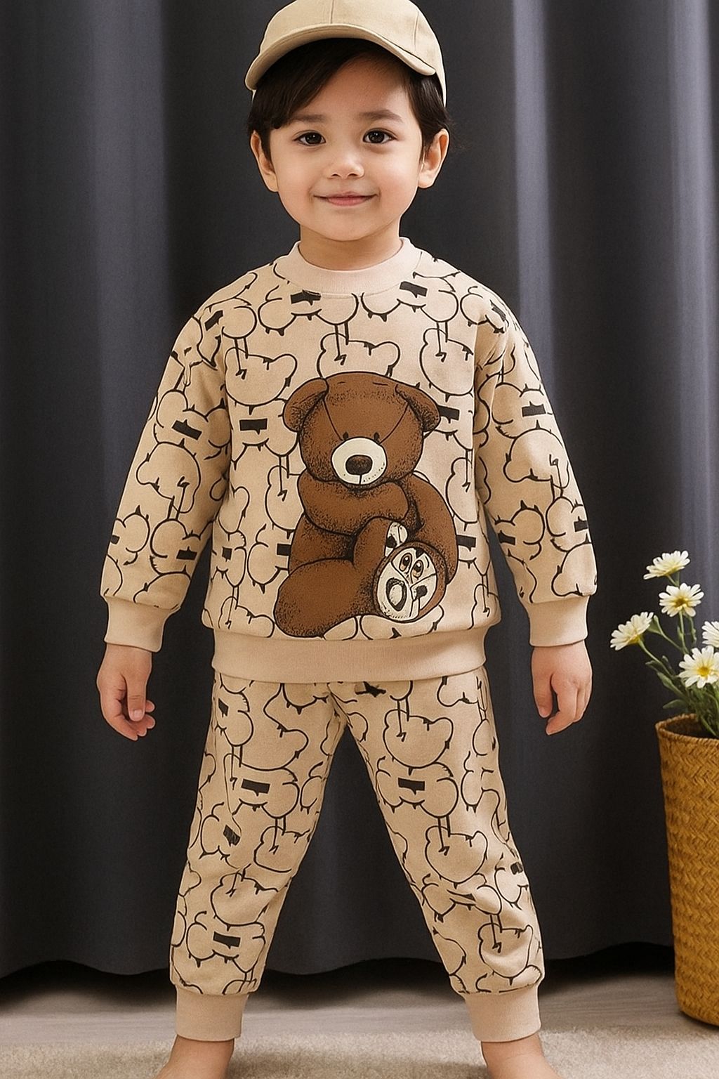 Winter Kids Pajama Suit - Cute Bear